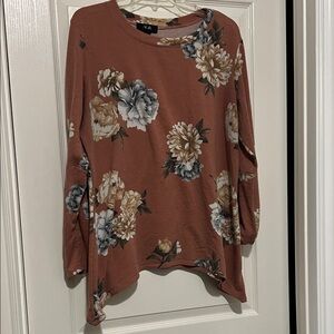AGB Floral Long Sleeve Top